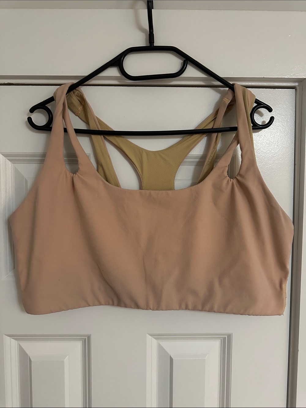 Athleta Asana Light Medium Support Sports Bra size 2X cream blush - Picture 3 of 8